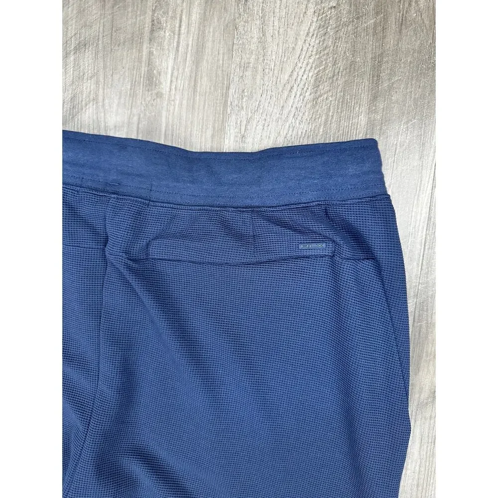 RLX Ralph Lauren Performance Waffle-Knit Jogger Pants Navy NWT — Size XL